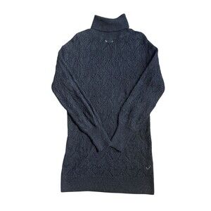 NWT New Moon Aritzia Sweater Dress Black Noir Knit Knitted Wool Blend Sz M